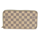 LOUIS VUITTON Damier Azur Zippy Organizer Long Wallet N60012 LV Auth 142945-13