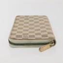 LOUIS VUITTON Damier Azur Zippy Organizer Long Wallet N60012 LV Auth 142945-3