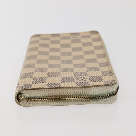 LOUIS VUITTON Damier Azur Zippy Organizer Long Wallet N60012 LV Auth 142945