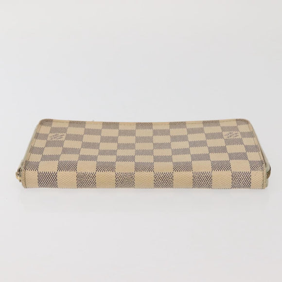 LOUIS VUITTON Damier Azur Zippy Organizer Long Wallet N60012 LV Auth 142945