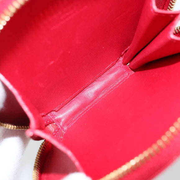 LOUIS VUITTON Vernis Dot Infinity Porte Monnaie Chapeau M91570 LV Auth 142946