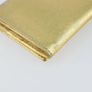 PRADA Long Wallet Safiano leather Gold Auth 142948-11