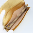 PRADA Long Wallet Safiano leather Gold Auth 142948-16