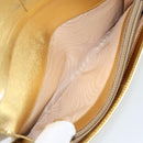 PRADA Long Wallet Safiano leather Gold Auth 142948-17