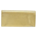 PRADA Long Wallet Safiano leather Gold Auth 142948-3