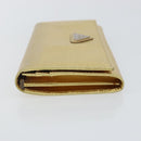 PRADA Long Wallet Safiano leather Gold Auth 142948-5