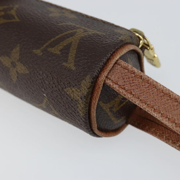 LOUIS VUITTON Monogram Etui 3 Ball de Golf Pouch M58249 LV Auth 142953