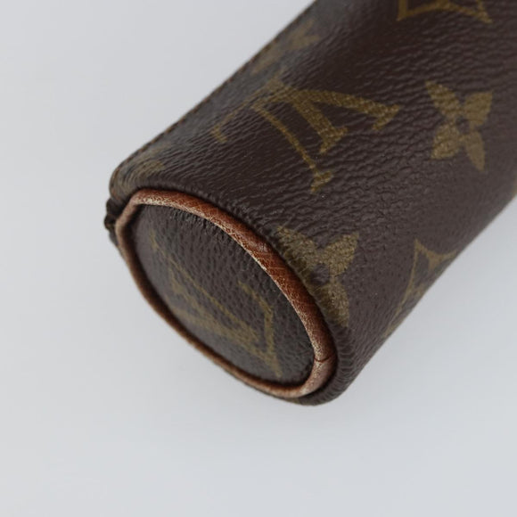 LOUIS VUITTON Monogram Etui 3 Ball de Golf Pouch M58249 LV Auth 142953
