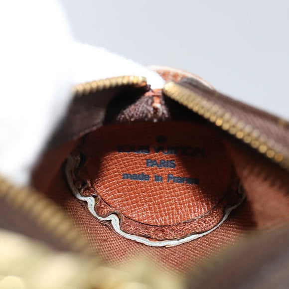 LOUIS VUITTON Monogram Etui 3 Ball de Golf Pouch M58249 LV Auth 142953