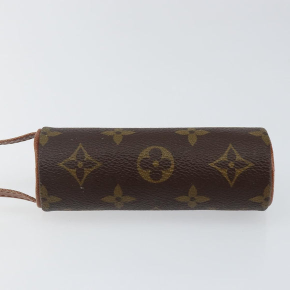 LOUIS VUITTON Monogram Etui 3 Ball de Golf Pouch M58249 LV Auth 142953