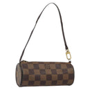 LOUIS VUITTON Damier Ebene Papillon Pouch LV Auth 142954-1