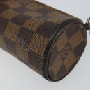 LOUIS VUITTON Damier Ebene Papillon Pouch LV Auth 142954-14