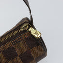 LOUIS VUITTON Damier Ebene Papillon Pouch LV Auth 142954-9