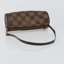 LOUIS VUITTON Damier Ebene Papillon Pouch LV Auth 142954-7