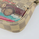 LOUIS VUITTON Damier Azur Illustre Mini Pochette Accessoires N41463 Auth 142956-9