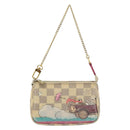 LOUIS VUITTON Damier Azur Illustre Mini Pochette Accessoires N41463 Auth 142956-13