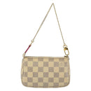 LOUIS VUITTON Damier Azur Illustre Mini Pochette Accessoires N41463 Auth 142956-2