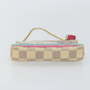 LOUIS VUITTON Damier Azur Illustre Mini Pochette Accessoires N41463 Auth 142956-5