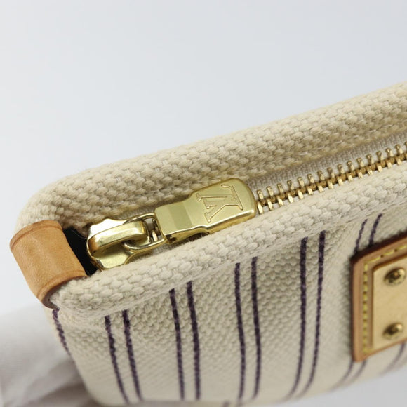 LOUIS VUITTON Antigua Pochette Platform PM Pouch Beige M40069 LV Auth 142957