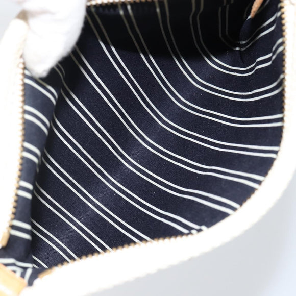 LOUIS VUITTON Antigua Pochette Platform PM Pouch Beige M40069 LV Auth 142957