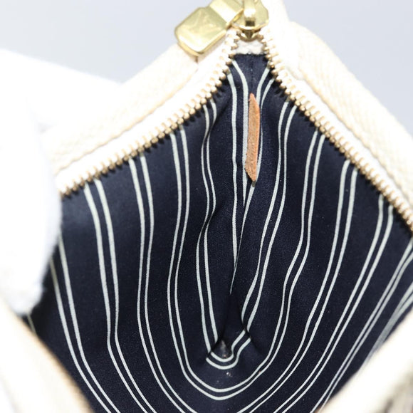 LOUIS VUITTON Antigua Pochette Platform PM Pouch Beige M40069 LV Auth 142957