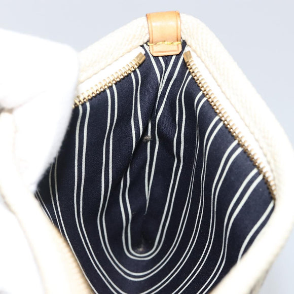 LOUIS VUITTON Antigua Pochette Platform PM Pouch Beige M40069 LV Auth 142957