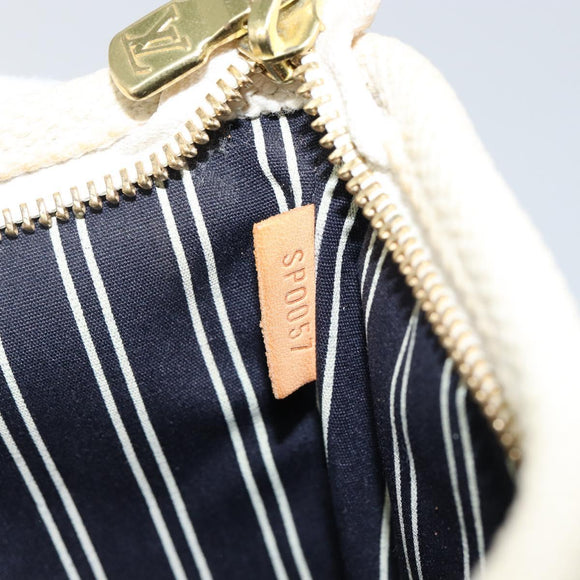 LOUIS VUITTON Antigua Pochette Platform PM Pouch Beige M40069 LV Auth 142957