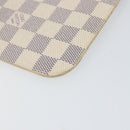 LOUIS VUITTON Damier Azur Neverfull MM Pouch Pouch LV Auth 142958-16