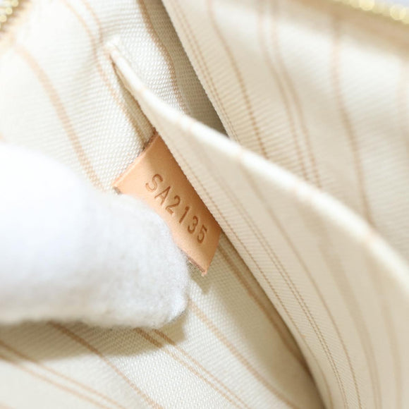 LOUIS VUITTON Damier Azur Neverfull MM Pouch Pouch LV Auth 142958