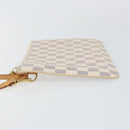 LOUIS VUITTON Damier Azur Neverfull MM Pouch Pouch LV Auth 142958-4