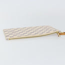 LOUIS VUITTON Damier Azur Neverfull MM Pouch Pouch LV Auth 142958-5