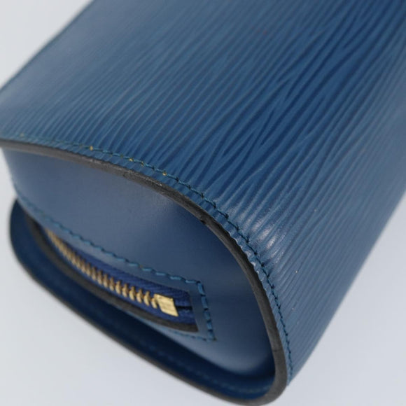 LOUIS VUITTON Epi Dauphine PM Pouch Blue M48445 LV Auth 142961
