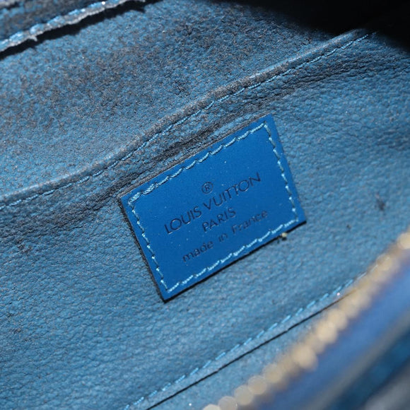 LOUIS VUITTON Epi Dauphine PM Pouch Blue M48445 LV Auth 142961