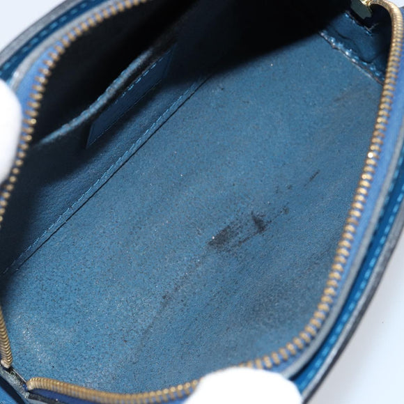 LOUIS VUITTON Epi Dauphine PM Pouch Blue M48445 LV Auth 142961