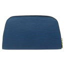 LOUIS VUITTON Epi Dauphine PM Pouch Blue M48445 LV Auth 142961-2