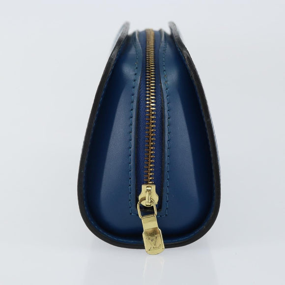 LOUIS VUITTON Epi Dauphine PM Pouch Blue M48445 LV Auth 142961