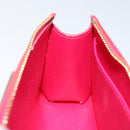 LOUIS VUITTON Monogram Vernis Trousse Cosmetic Pouch Rose Pop M93647 Auth 142964-18