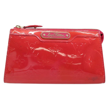 LOUIS VUITTON Monogram Vernis Trousse Cosmetic Pouch Rose Pop M93647 Auth 142964 - 0