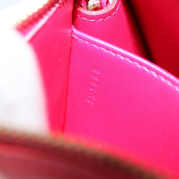 LOUIS VUITTON Monogram Vernis Trousse Cosmetic Pouch Rose Pop M93647 Auth 142964