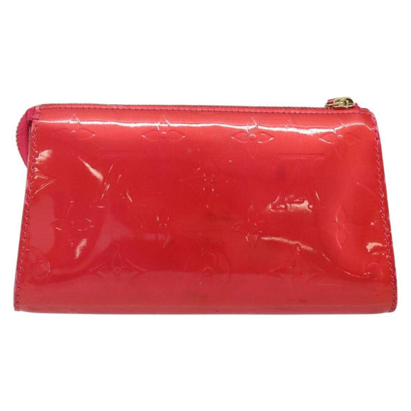 LOUIS VUITTON Monogram Vernis Trousse Cosmetic Pouch Rose Pop M93647 Auth 142964