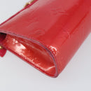 LOUIS VUITTON Monogram Vernis Trousse Cosmetic Pouch Rose Pop M93647 Auth 142964-9