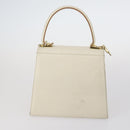 Salvatore Ferragamo Gancini Vala Bag Leather 3Set Beige Black white Auth 142965-16