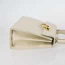 Salvatore Ferragamo Gancini Vala Bag Leather 3Set Beige Black white Auth 142965-17