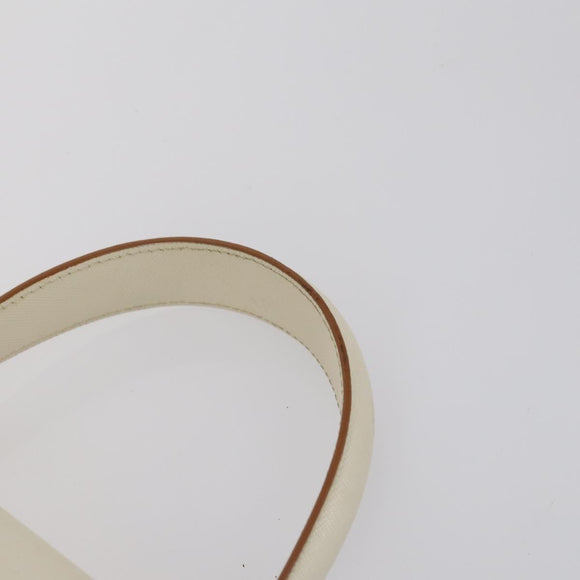 Salvatore Ferragamo Gancini Vala Bag Leather 3Set Beige Black white Auth 142965