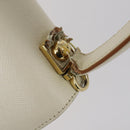 Salvatore Ferragamo Gancini Vala Bag Leather 3Set Beige Black white Auth 142965-20