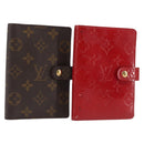 LOUIS VUITTON Monogram Vernis Agenda PM Day Planner Cover 2Set LV Auth 142966-1