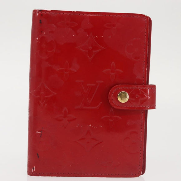 LOUIS VUITTON Monogram Vernis Agenda PM Day Planner Cover 2Set LV Auth 142966