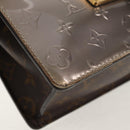 LOUIS VUITTON Monogram Vernis Spring Street PM Bag Silver M90567 LV Auth 142967V-12