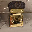 LOUIS VUITTON Monogram Vernis Spring Street PM Bag Silver M90567 LV Auth 142967V-17