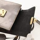 LOUIS VUITTON Monogram Vernis Spring Street PM Bag Silver M90567 LV Auth 142967V-18